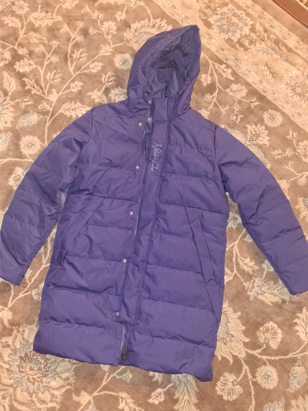 Klay Thompson x Anta Long Purple Puffer Coat (Size M)